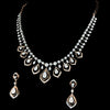 Graduated Diamond Festival Necklace Set