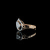 Pear-Shaped Diamond Halo Ring