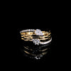 Multi-Band Pear Diamond Ring