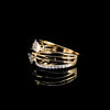 Multi-Band Pear Diamond Ring
