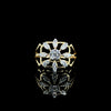 Yellow Gold Diamond Flower Ring
