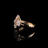 Yellow Gold Multi-Flower Diamond Ring