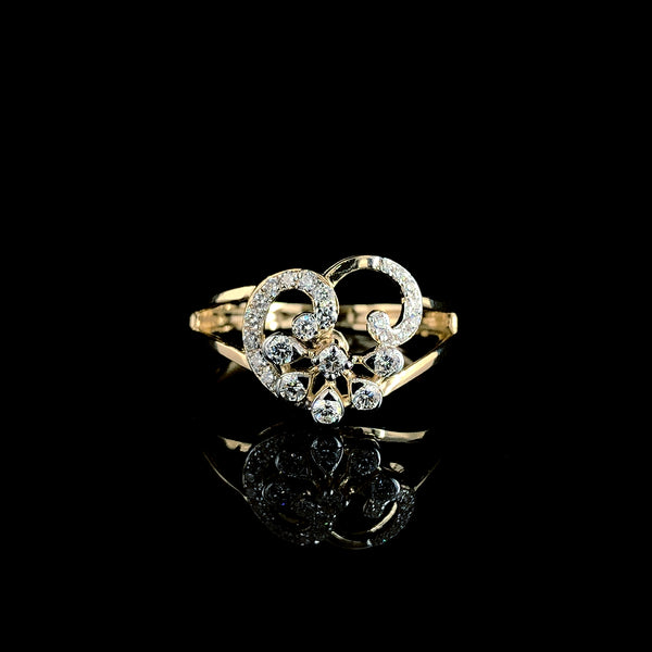 Regal Bloom Swirl Ring