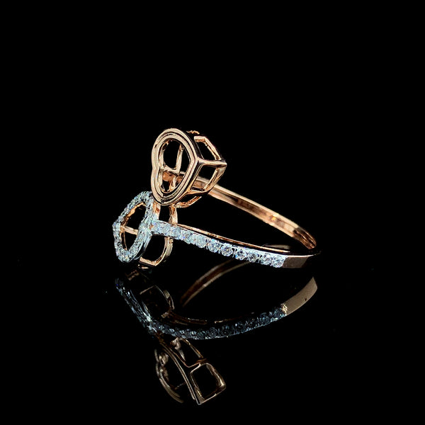 Twin Hearts Embrace Ring