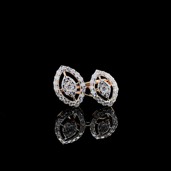 Twin Marquise Halo Ring