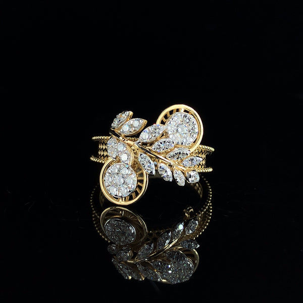 Diamond Laurel Bloom Ring 💍✨