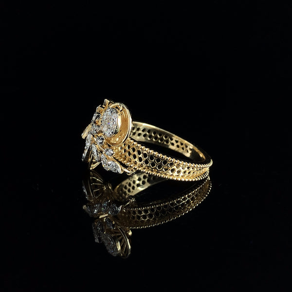 Diamond Laurel Bloom Ring 💍✨