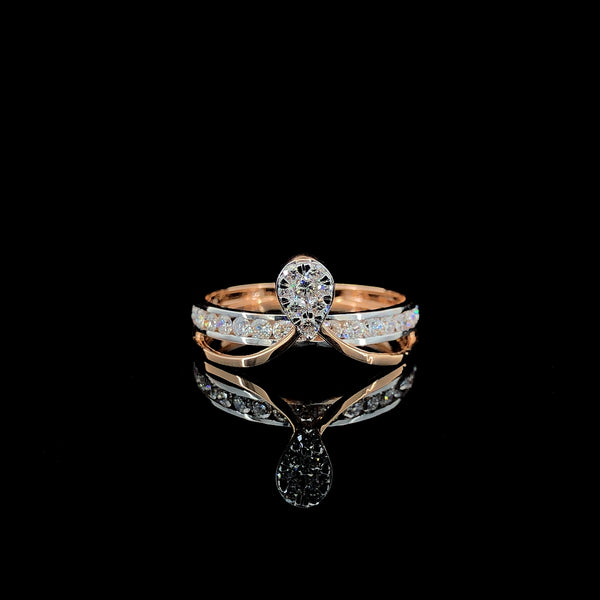 Infinite Sparkle" Two-Tone Diamond Ring