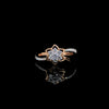 Rose Gold Diamond Flower Ring