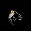 Tiered Diamond Cocktail Ring with Pear Top