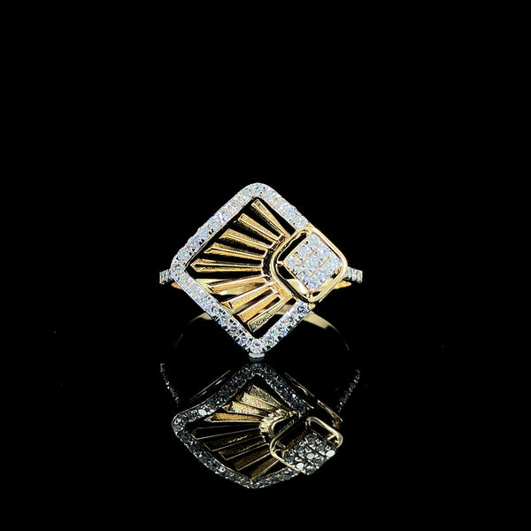 Contemporary Diamond Cocktail Ring