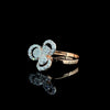 Diamond Clover Bloom Ring