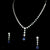 White Gold Necklace With Earrings