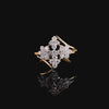Yellow Gold Multi-Flower Diamond Ring