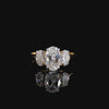 Three Stone Oval Cut Ring