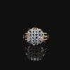 Diamond Lattice Blossom Ring
