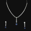 White Gold Necklace With Earrings