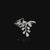 Pear-Shaped Diamond Vine Ring